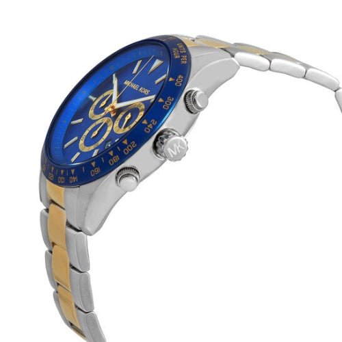 Michael Kors MK8825 Men's Layton Two-tone/Blue Chronograph Watch